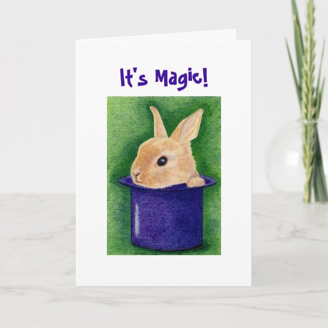 Carte Bunny Top Hat (Devant)