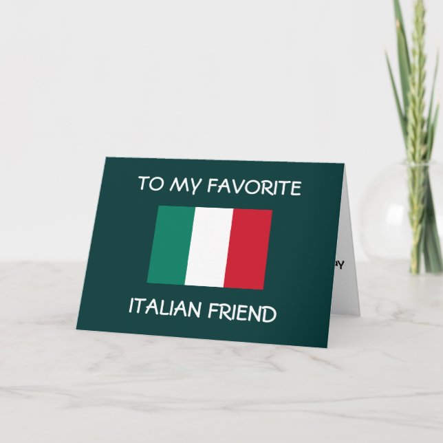 CARTE BUON COMPLEANNO ****CARTE D'AMI ITALIEN**** (Devant)