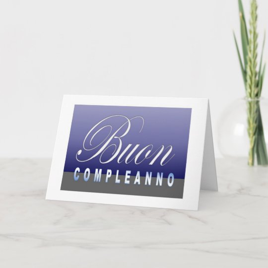 Carte Buon Compleanno Joyeux Anniversaire En Italien Zazzle Ca