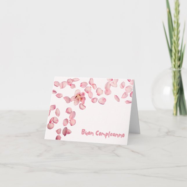 Carte Buon compleanno, Joyeux anniversaire italien (Devant)