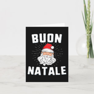 Carte Buon natale christmasitaly italien père Noël babbo