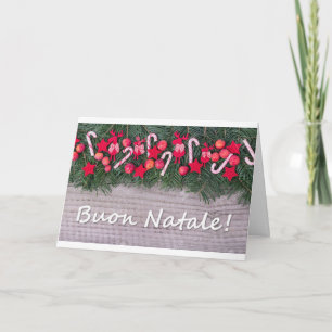 CARTE ***BUON NATALE*** JOYEZ FAMILLE / AMIS DE NOËL
