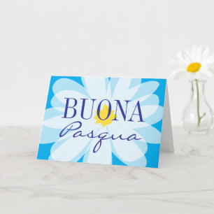 Carte Buona Pasqua Happy Pâques joli accueil fleur