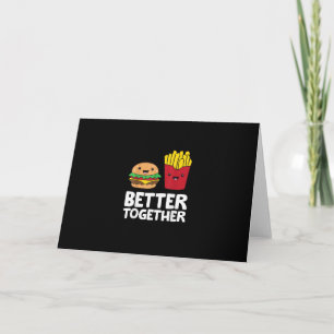 Carte Burger Et Frites Mieux Ensemble Graphique Ludique