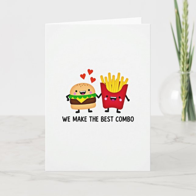 Carte Burger Fries Love Combo Card (Devant)