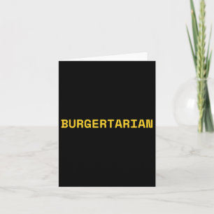 Carte Burgertarien Funny Foodie Burger Lover Hamburger C