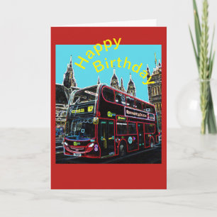 Carte Bus de Londres Anniversaire