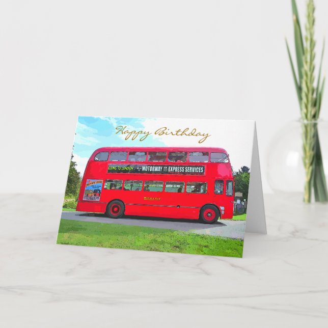 CARTE BUS ROUGE BRITANNIQUE (Devant)