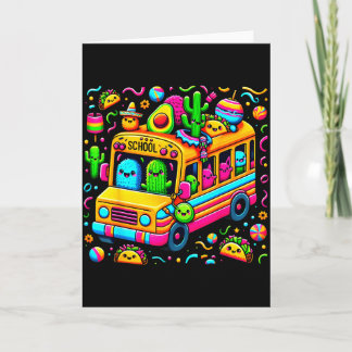Carte Bus scolaire amusant Clroom Cinco De Mayo Prof mig