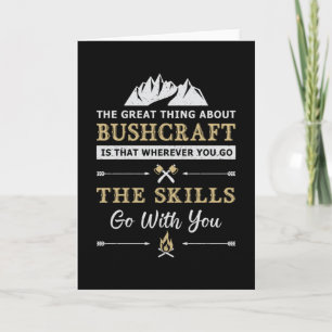 Carte Buscraft Survival Mountain Bushmaker Funny Cadeau