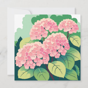 Carte Bush Hydrangea rose