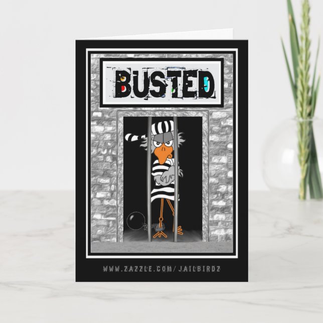 Carte Busted : "Thinking of you... obviously." (Devant)