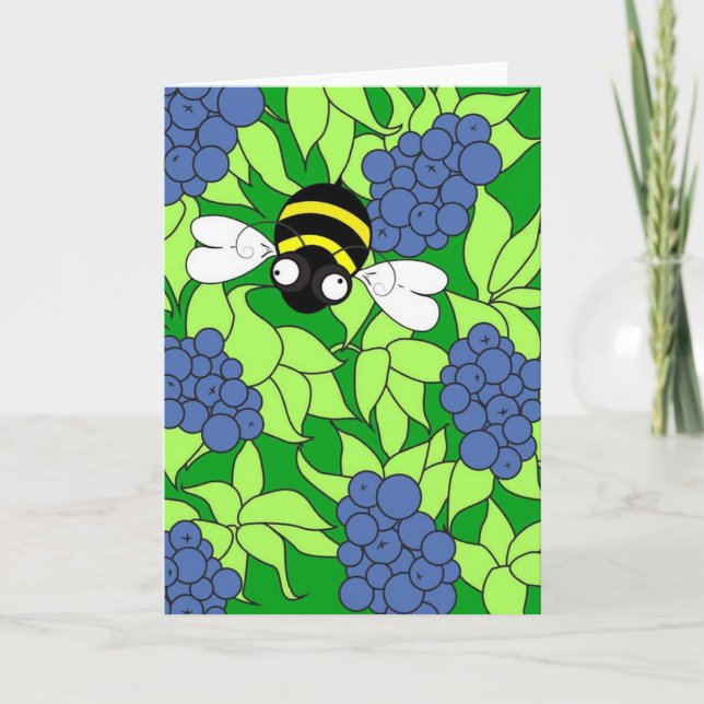 Carte Busy Busy Bee Collection - Blueberry Delight (Devant)