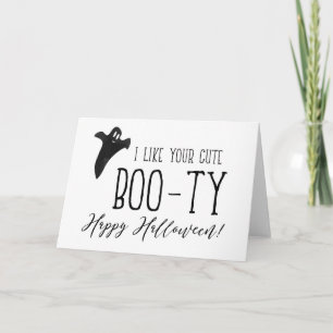 Carte Butin mignon heureux de Halloween