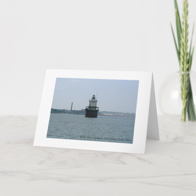 Carte Butler Flats Lighthouse, New Bedford Greeting Card (Devant)