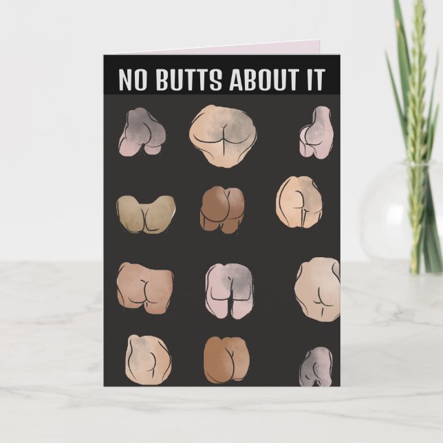 Carte BUTT MAN FUNNY AMI BANTHDAY Greeting Card (Devant)