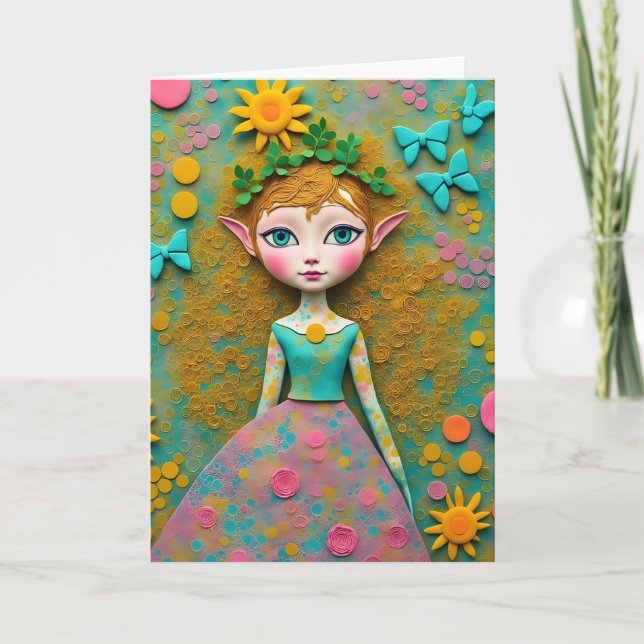 Carte Butterfly Dreams Elf Toutes les occasions vierges  (Devant)