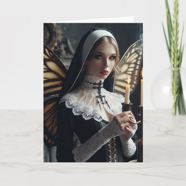 Carte Butterfly Nun Toutes les occasions (Devant)