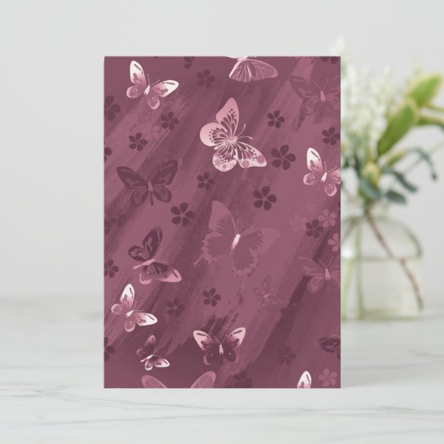 Carte Butterfly Pattern 16 (Debout devant)