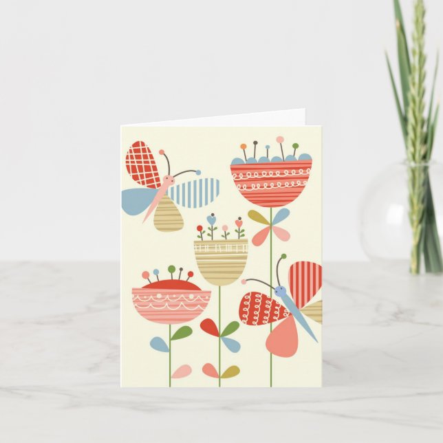 Carte Butterfly spring (Devant)