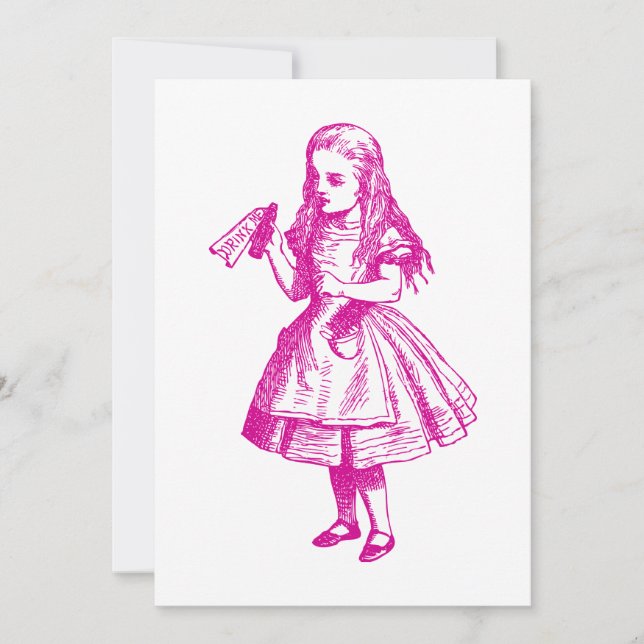 Carte Buvez-Moi Enked Rose (Devant)