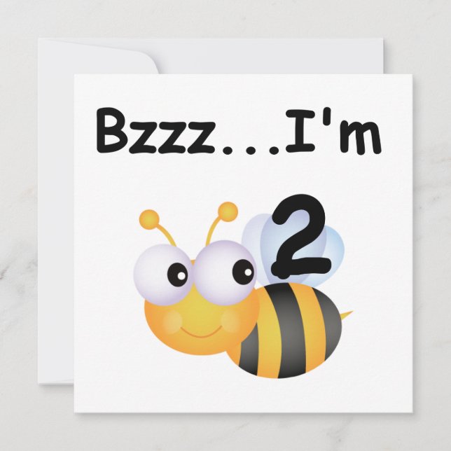 Carte Buzz Bumblebee 2e Anniversaire T-shirts et cadeaux (Devant)