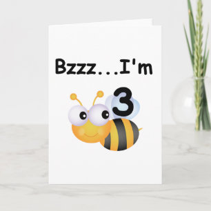Carte Buzz Bumblebee 3e Anniversaire T-shirts et cadeaux