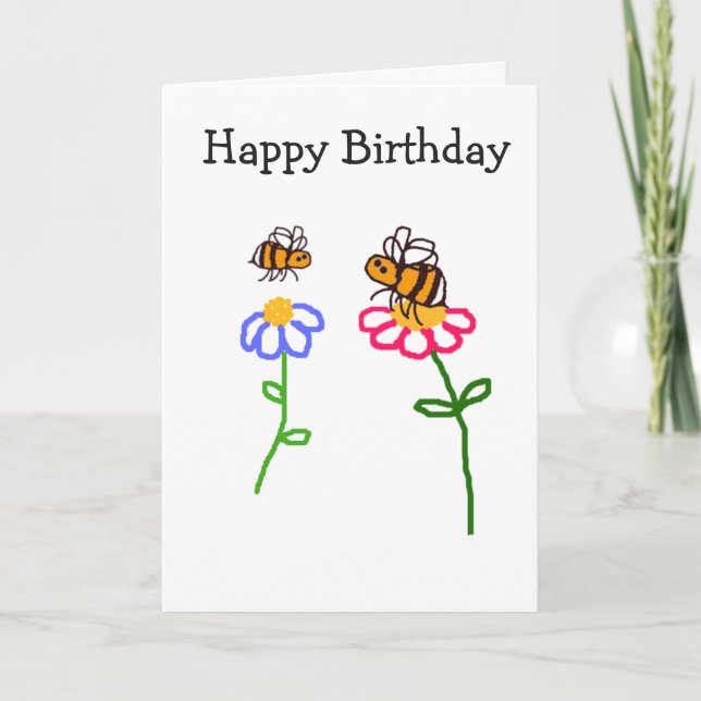 Carte BuzzAboutBees Joyeux Anniversaire Pour Vous (Devant)