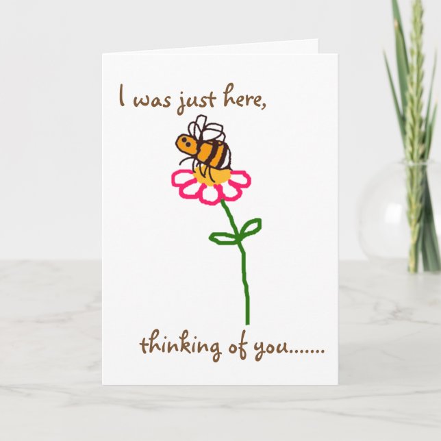 Carte BuzzAboutBees 'Pense Of You' - Sweet Little Bee (Devant)