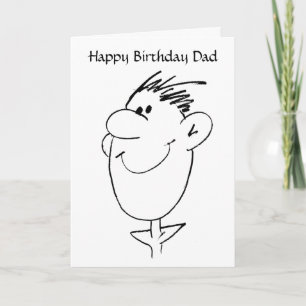 Carte BW Birthday Papa