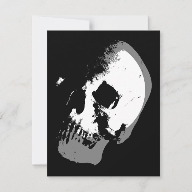 Carte BW Sketch Pop Art (Devant)
