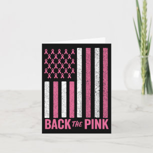 Carte Byck Pink Breast Cancer Awareness Flag Hommes Femm