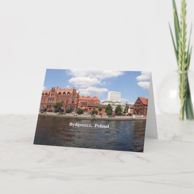 Carte Bydgoszcz, Pologne, photo du paysage urbain (Devant)