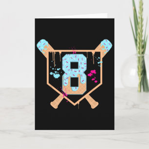 Carte Bysebyll 8 ans Crème Glacée Drip 8e Anniversaire B