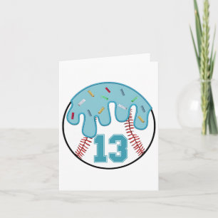 Carte Bysebyll Dripping 13e anniversaire 13 ans Garçons 
