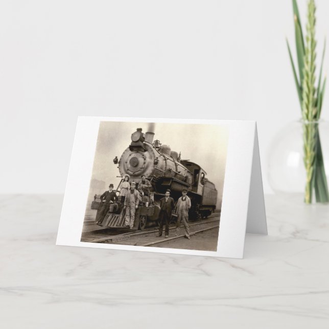 Carte C. 1905 train de chemin de fer (Devant)