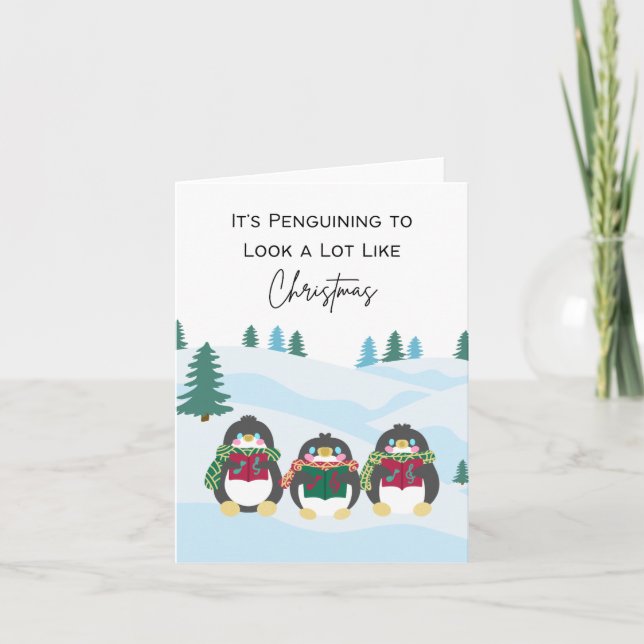 Carte C’est en train de pingler pour ressembler à Noël - (Devant)