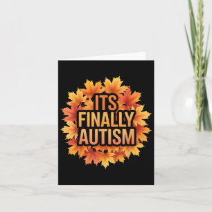 Carte C’est enfin l’autisme amusant de dire le spectre d