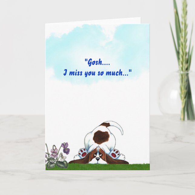 Carte "Ça alors….Tu me manque tellement… " (Devant)