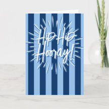 Cabana Stripes "Hip Hip Hooray" éclate en bleu