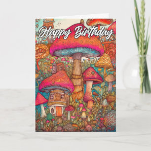 Carte Cabane de la forêt de champignons sauvages imagina