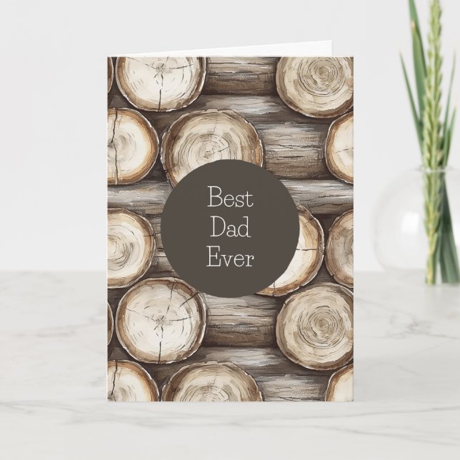 Carte Cabane en bois anniversaire (Devant)