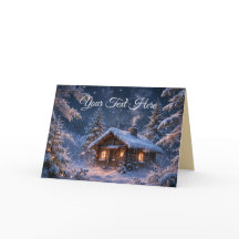 Cabane magique dans les bois pour une nuit d'hiver