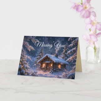Carte Cabane magique dans les bois pour une nuit d'hiver