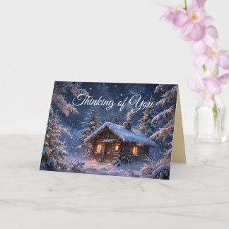 Carte Cabane magique dans les bois pour une nuit d'hiver