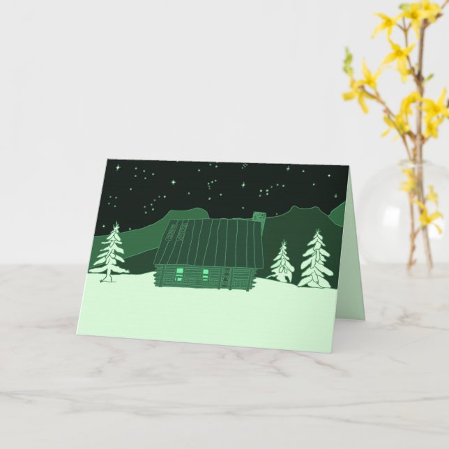 Carte Cabine de montagne (Fleur jaune)