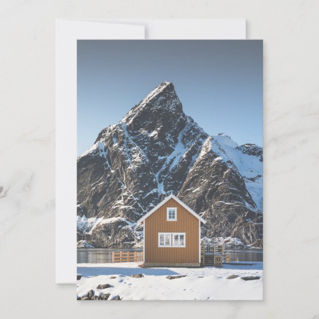 Carte Cabine jaune Lofoten (Devant)