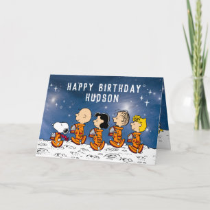 Carte cacahuètes   Anniversaire de l'espace