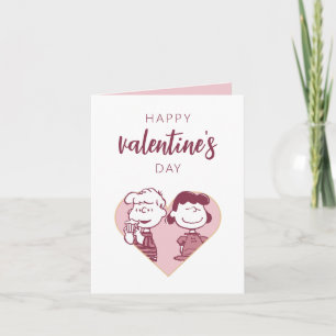 Carte cacahuètes   Saint Valentin   Schroeder & Lucy