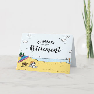 Carte cacahuètes | Snoopy Félicitations pour votre retra
